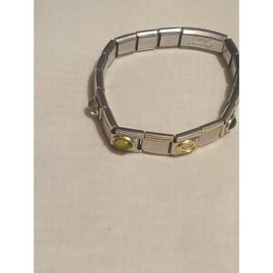 Genuine Stainless Steel Nomination Charm Bracelet